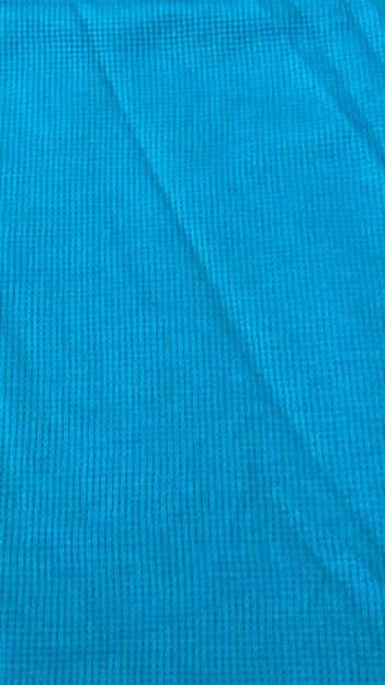 Petrol unie mini wafel tricot beschikbaar voor biedingen