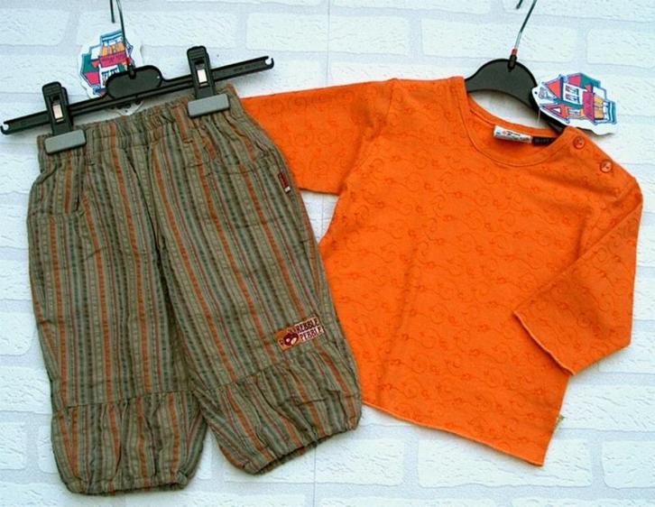 68 NIEUW Rebble Pebble : setje (broekje en/of shirtje), Kinderen en Baby's, Babykleding | Maat 68, Nieuw, Meisje, Ophalen