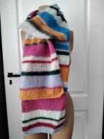 Handgebreide Zijde/Alpaca Sjaal - Kleurrijk, Kleding | Dames, Mutsen, Sjaals en Handschoenen, Handgemaakt, Ophalen of Verzenden