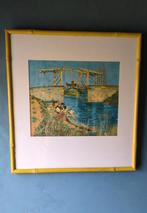 Vincent van Gogh, ingelijst, faux Bamboo lijst, 43 x 46 cm, Antiek en Kunst, Ophalen