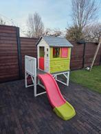 Smoby speelhuis met glijbaan (scheur in glijbaan), Ophalen, Gebruikt, Kunststof