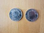 Nederland laatste gulden munt 2001, 2 stuks, Ophalen of Verzenden, Koningin Beatrix, 1 gulden, Losse munt