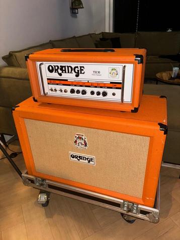 Orange TH30 amp + PPC212 Closed Back 2x12 incl flightcases beschikbaar voor biedingen