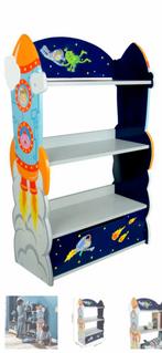 Teamson Kids Outer Space boekenkastje kastje, Huis en Inrichting, Kasten | Boekenkasten, 50 tot 100 cm, Nieuw, Minder dan 100 cm