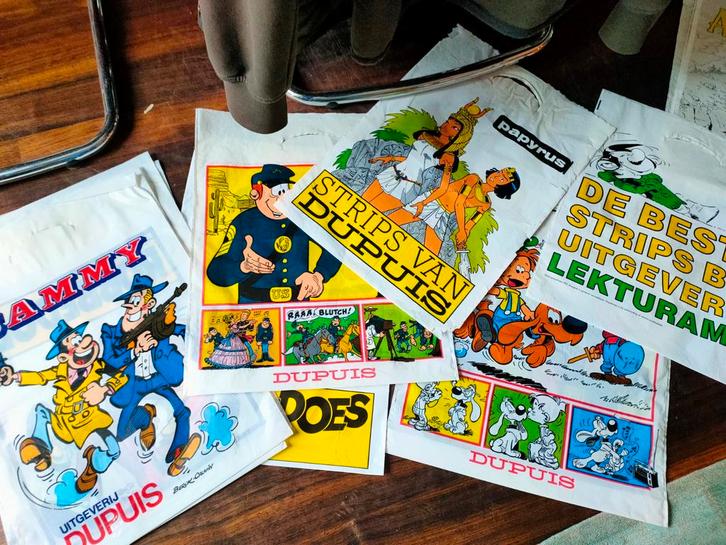 Vintage Stripfiguren Plastic Tasjes Collectie, Verzamelen, Speelgoed, Gebruikt, Ophalen of Verzenden