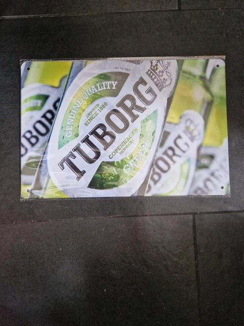 Tuborg reclamebord, Verzamelen, Merken en Reclamevoorwerpen, Nieuw, Reclamebord, Ophalen of Verzenden