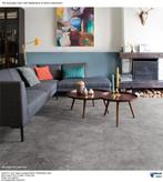 89,60m2 Pvc click Beton Grijs integrerde ondervloer =€1750, Huis en Inrichting, Stoffering | Vloerbedekking, 75 m² of meer, Pvc click grote tegel met integreerde ondervloer