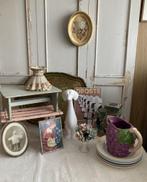 Brocante Droste plaat - lampenkapje - fotolijstjes - olifant, Antiek en Kunst, Ophalen of Verzenden