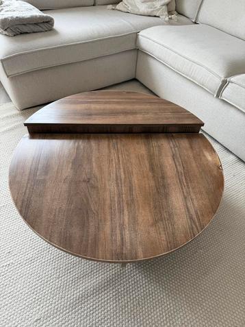 Salontafel Podium Walnoot - Set van 2 - 90cm doorsnee beschikbaar voor biedingen