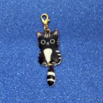 Poes Kat clip on hangertje met bengelende staart, Verzamelen, Sleutelhangers, Verzenden, Nieuw, Dier of Natuur