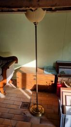 Vintage Staande Lamp met Tulpenkap, Huis en Inrichting, Lampen | Vloerlampen, Ophalen, Gebruikt, Vintage, Glas