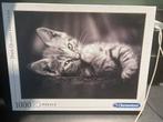Clementoni Puzzel 1000 Stuks Kitten, Ophalen of Verzenden, Zo goed als nieuw, Legpuzzel
