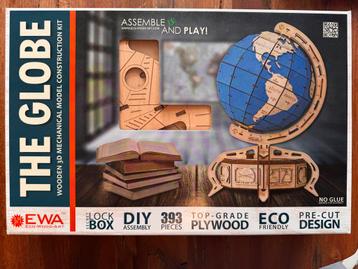 Houten 3D Puzzel Wereldbol (Eco Wood Art) beschikbaar voor biedingen