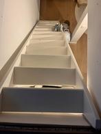 Houten open trap (wit), Doe-het-zelf en Verbouw, Ladders en Trappen, Gebruikt, Trap, Ophalen of Verzenden, Opvouwbaar of Inschuifbaar