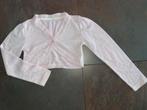 Leuk roze glitter bollero maat 122/128, Ophalen of Verzenden, Zo goed als nieuw, Meisje, Trui of Vest