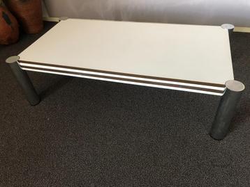 Salontafel 60x120 cm - Tafel - Retro Vintage Jaren '70 wit beschikbaar voor biedingen
