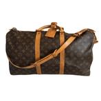Louis Vuitton Keepall met strap + certificiaat, Ophalen of Verzenden, Bruin, 40 tot 60 cm, Minder dan 35 cm