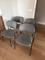 Set van 4 grijze stoelen, Ophalen, Zo goed als nieuw, Vier, Metaal