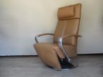 NIEUWSTAAT Prominent Cheri relax fauteuil elektr verst leer, 75 tot 100 cm, Ophalen of Verzenden, Zo goed als nieuw, 50 tot 75 cm