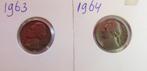 ** 1963 + 1964 - USA  -  5 Cents Jefferson  **, Verzenden, Noord-Amerika, Setje