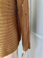 H868 Sarah Pacini maat L=42/44 gebreide trui top bruin, Bruin, Sarah Pacini, Maat 42/44 (L), Ophalen of Verzenden