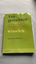Van gedachten wisselen - Richard de Brabander, Ophalen of Verzenden, Gelezen, Wijsbegeerte of Ethiek