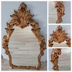 Prachtige antieke zware spiegel van hout met bladgoud.💛, Overige vormen, 50 tot 100 cm, 100 tot 150 cm, Ophalen
