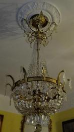 Antieke empire style zak luchter 120 cm 1900 en, Ophalen of Verzenden