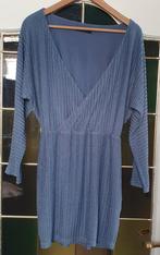 SuperTrash Feestjurk Maat L - Blauw met Zilver, Kleding | Dames, Jurken, SuperTrash, Blauw, Maat 42/44 (L), Ophalen of Verzenden