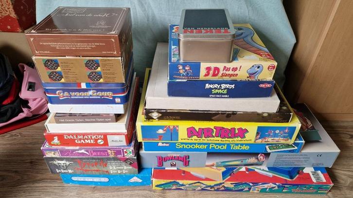 Diverse gezelschapspellen, bordspellen, kinderspelletjes etc, Hobby en Vrije tijd, Gezelschapsspellen | Bordspellen, Zo goed als nieuw