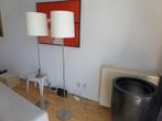 Twee staande design schemerlampen, Huis en Inrichting, Lampen | Vloerlampen, Ophalen, Design, Zo goed als nieuw, Metaal