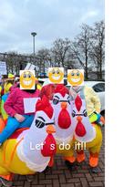 Super leuke loopgroep opblaas kippen, Ophalen, Carnaval, Onbekend, Overige maten
