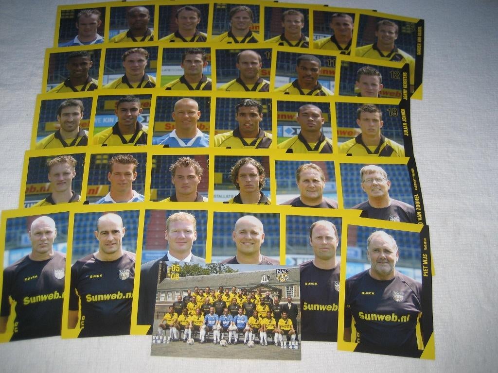 Fotoset NAC 2005-2006, Ophalen of Verzenden, Nieuw, NAC Breda, Spelerskaart