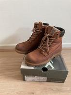 Stoere bruine veterboots met rits Develab maat 30, Schoenen, Jongen of Meisje, Gebruikt, Ophalen of Verzenden