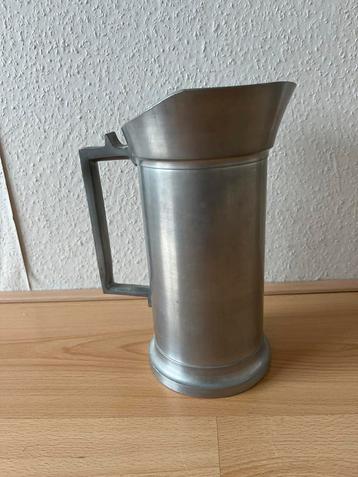 Vintage Tinnen Kan 'Dubbele Ned. Kan' beschikbaar voor biedingen