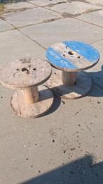 2 mooie houten haspels, Ophalen, Gebruikt