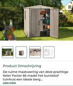 Tuinhuis berging Keter 6x6, Tuin en Terras, Tuinhuizen, Kunststof, Zo goed als nieuw, Ophalen