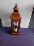 Lantaarn, Huis en Inrichting, Woonaccessoires | Kandelaars en Kaarsen, Ophalen, Zo goed als nieuw, Metaal, Bruin