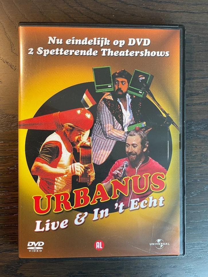 DVD - Urbanus - Live & In 't Echt (2 theatershows), Cd's en Dvd's, Dvd's | Cabaret en Sketches, Zo goed als nieuw, Stand-up of Theatershow
