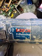 Bosch GWS 750 Haakse Slijper - Goed Werkend!, Doe-het-zelf en Verbouw, Gereedschap | Slijpmachines, Ophalen of Verzenden, Gebruikt