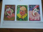 sticker oud 3 x CLOWN STRIP circus vintage bifi worst retro, Verzenden, Zo goed als nieuw, Bedrijf of Vereniging