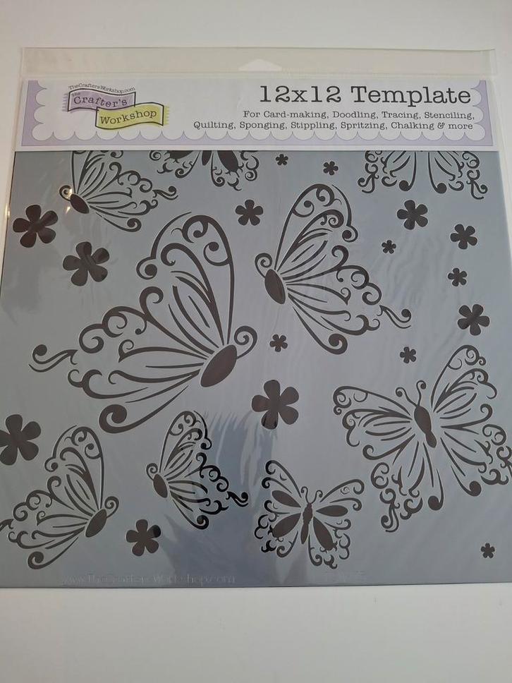 Vier nieuwe grote mask stencils templates TCW mixed media, Hobby en Vrije tijd, Scrapbooking, Nieuw, Frame of Mal, Overige merken