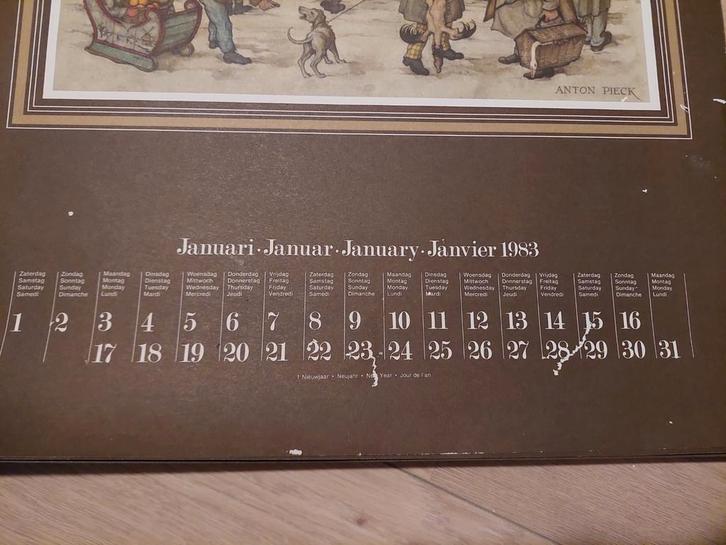 Efteling (anton pieck) kalender (1983), Verzamelen, Efteling, Gebruikt, Overige typen, Ophalen