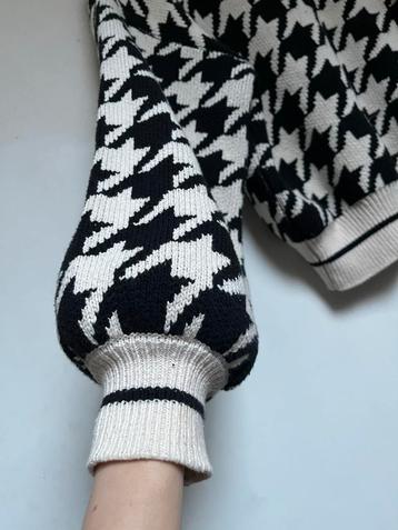 Elegante trui met pied-de-poule motief - Maat M beschikbaar voor biedingen