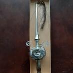 kerstboompiek met tinsel +2 bijpassende glazen kerstballen, Diversen, Kerst, Ophalen of Verzenden, Zo goed als nieuw