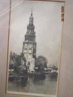 Joh JOSSEAUD,(P.Scheen) Mooie ets v/d Montelbaanstoren A.DAM, Antiek en Kunst, Kunst | Etsen en Gravures, Ophalen of Verzenden