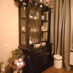 Zwarte Buffetkast - 2 Delig - Met Charme!, Ophalen, Gebruikt, 100 tot 150 cm, 200 cm of meer