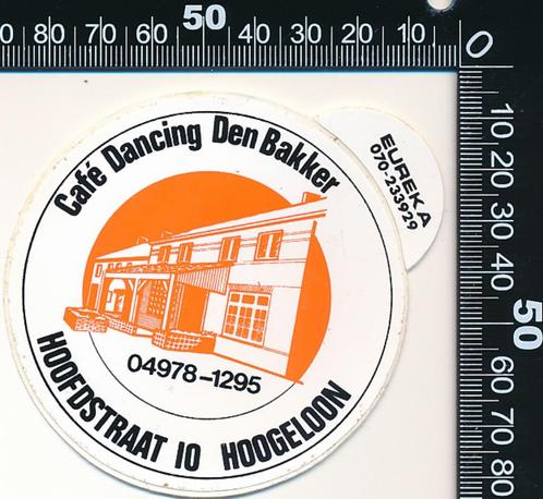 Sticker: Cafe Dancing Den Bakker - Hoogeloon, Verzamelen, Stickers, Zo goed als nieuw, Bedrijf of Vereniging, Verzenden