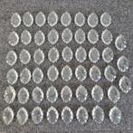 51 pegels diamant druppels onderdelen kroonluchter, Ophalen of Verzenden, Gebruikt, Glas