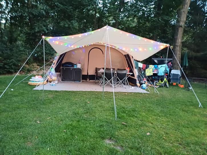 Obelink tent Amazonas 600 6 personen, Caravans en Kamperen, Tenten, Zo goed als nieuw, Ophalen of Verzenden